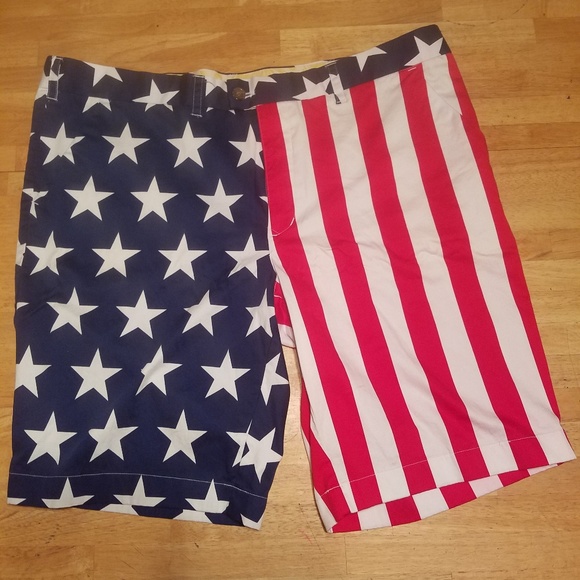 loudmouth american flag shorts